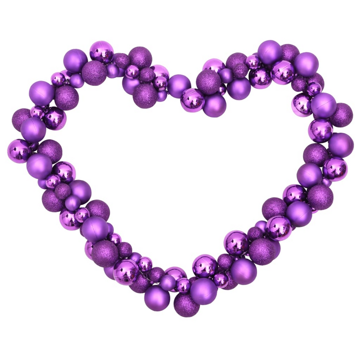 175 cm Purple Christmas Balls Garland - Shatterproof Polystyrene Xmas Decoration - Premium  from Home Treasures - Just £33.99! Shop now at Home Treasures