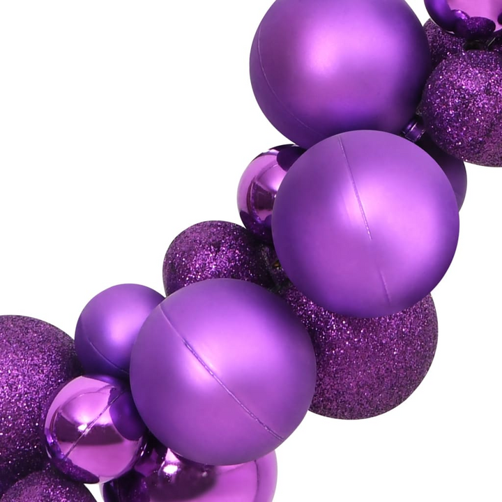 175 cm Purple Christmas Balls Garland - Shatterproof Polystyrene Xmas Decoration - Premium  from Home Treasures - Just £33.99! Shop now at Home Treasures