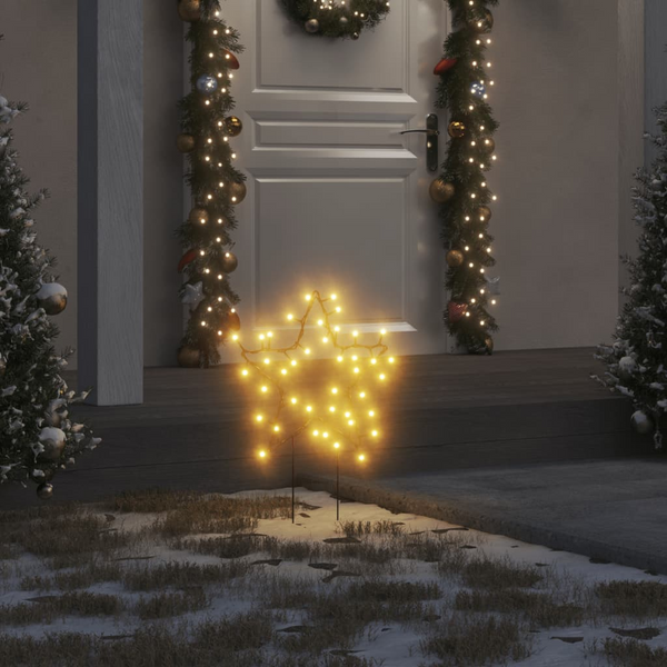 Christmas Light Decorations with Spikes 3 pcs Star 50 LEDs 29 cm - Premium  from Home Treasures - Just £31.99! Shop now at Home Treasures