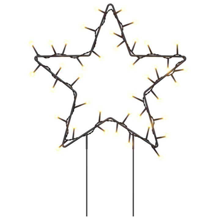 Christmas Light Decorations with Spikes 3 pcs Star 50 LEDs 29 cm - Premium  from Home Treasures - Just £31.99! Shop now at Home Treasures