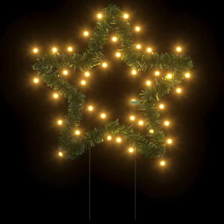 Christmas Light Decorations with Spikes 3 pcs Star 50 LEDs 29 cm - Premium  from Home Treasures - Just £33.99! Shop now at Home Treasures