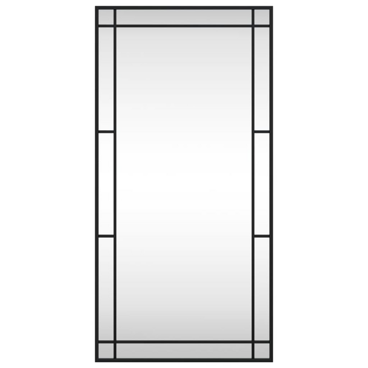 Rectangle Iron Wall Mirror 50x100 cm in Black – Sleek, Modern & Durable Home Decor - Premium  from Home Treasures - Just £74.99! Shop now at Home Treasures