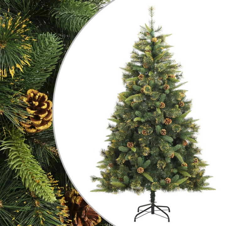 Artificial Hinged Christmas Tree with Pine Cones - Realistic, Lifelike & Easy to Assemble - Premium  from Home Treasures - Just £140.99! Shop now at Home Treasures