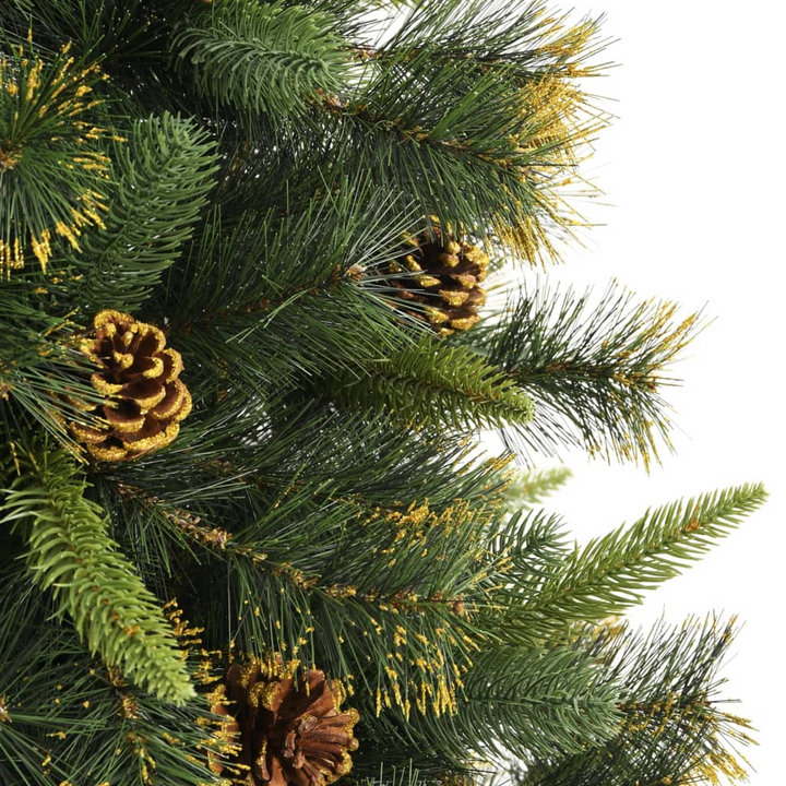 Artificial Hinged Christmas Tree with Pine Cones - Realistic, Lifelike & Easy to Assemble - Premium  from Home Treasures - Just £140.99! Shop now at Home Treasures