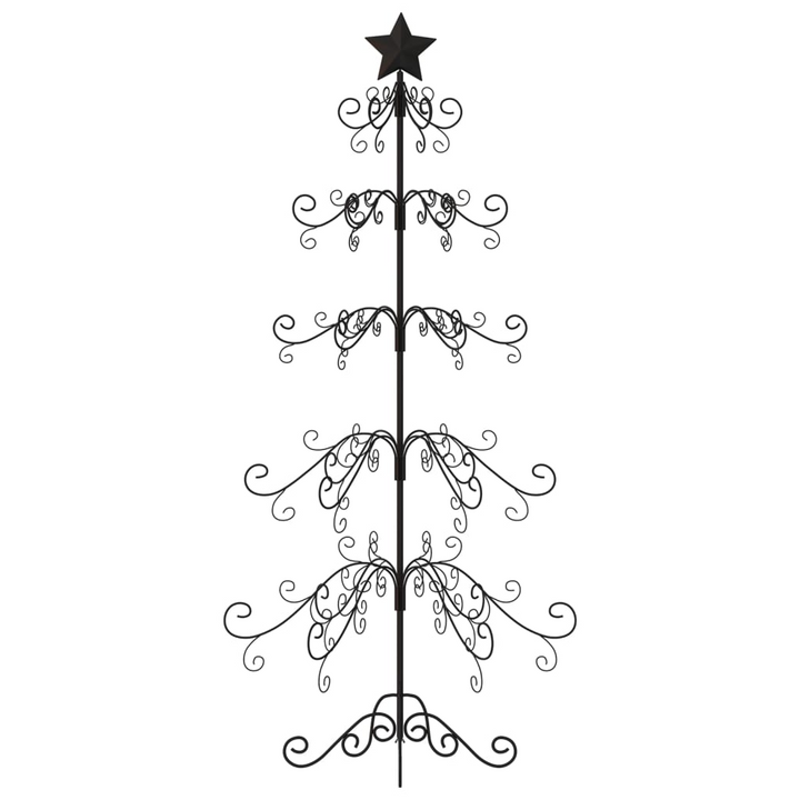 Metal Christmas Tree for Modern DIY Decoration - Black, Sturdy, and Space-Saving Design - Premium  from Home Treasures - Just £104.99! Shop now at Home Treasures