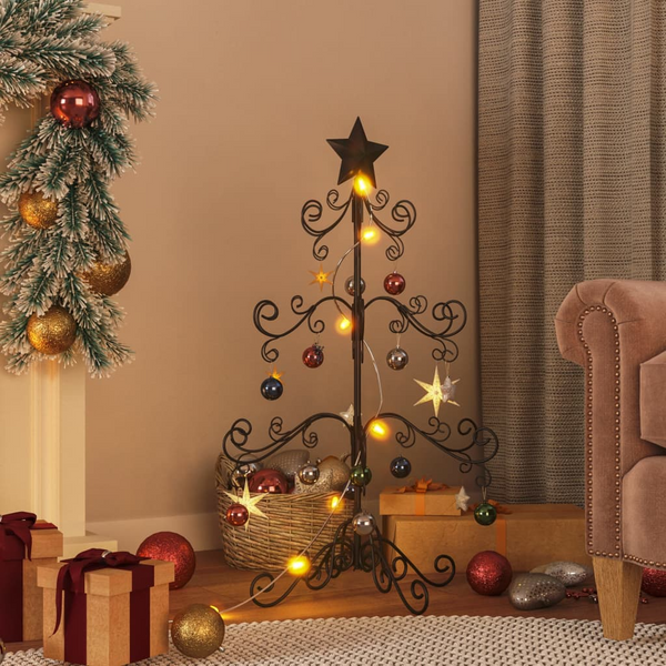 Black Metal Christmas Tree for DIY Decoration - 90 cm, Modern Space-Saving Tree Stand - Premium  from Home Treasures - Just £75.99! Shop now at Home Treasures