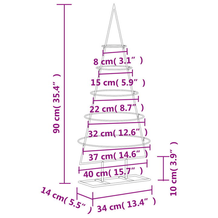 Black Metal Christmas Tree for Modern DIY Holiday Decoration - Premium  from Home Treasures - Just £49.99! Shop now at Home Treasures