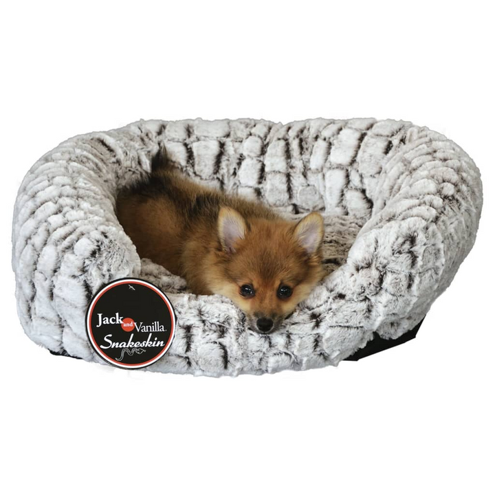 Jack and Vanilla Pet Basket Snakeskin S 40x35 cm - Soft and Comfortable Cat and Dog Bed - Premium  from Home Treasures - Just £58.99! Shop now at Home Treasures