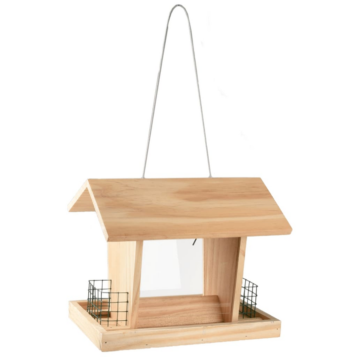 FLAMINGO Hanging Bird Feeder Silo Mado Natural - Durable Wood, Easy Hanging, Weatherproof Design - Premium  from Home Treasures - Just £27.99! Shop now at Home Treasures