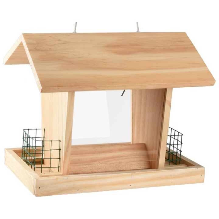 FLAMINGO Hanging Bird Feeder Silo Mado Natural - Durable Wood, Easy Hanging, Weatherproof Design - Premium  from Home Treasures - Just £27.99! Shop now at Home Treasures