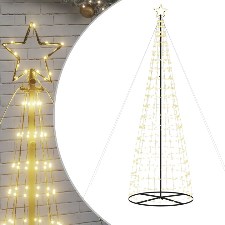 Christmas Tree Light Cone with 570 Warm White LEDs - 8 Lighting Effects for Indoor & Outdoor Use - Premium  from Home Treasures - Just £98.99! Shop now at Home Treasures