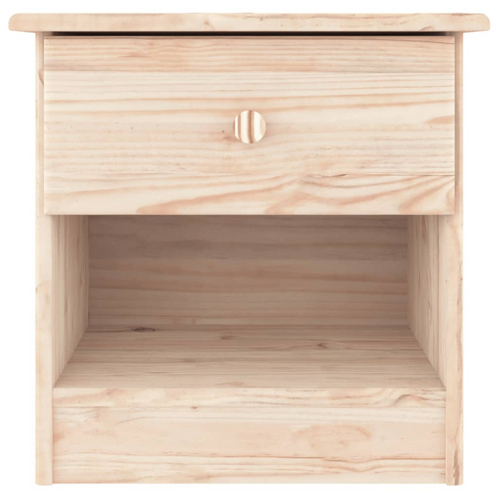 ALTA Bedside Cabinet | 41x35x41 cm Solid Pine Wood Nightstand with Drawer & Compartment | Rustic, Durable & Stylish Bedroom Furniture - Premium  from Home Treasures - Just £54.99! Shop now at Home Treasures