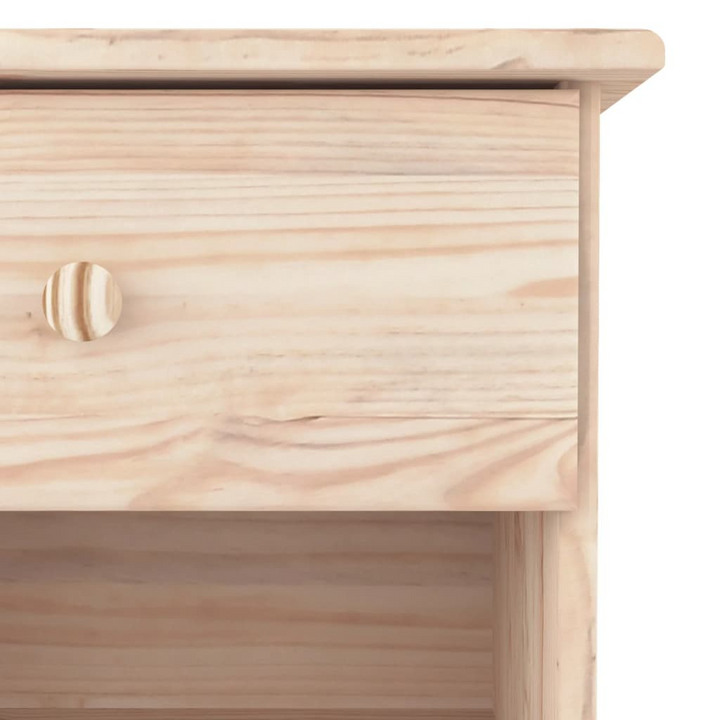 ALTA Bedside Cabinet | 41x35x41 cm Solid Pine Wood Nightstand with Drawer & Compartment | Rustic, Durable & Stylish Bedroom Furniture - Premium  from Home Treasures - Just £54.99! Shop now at Home Treasures