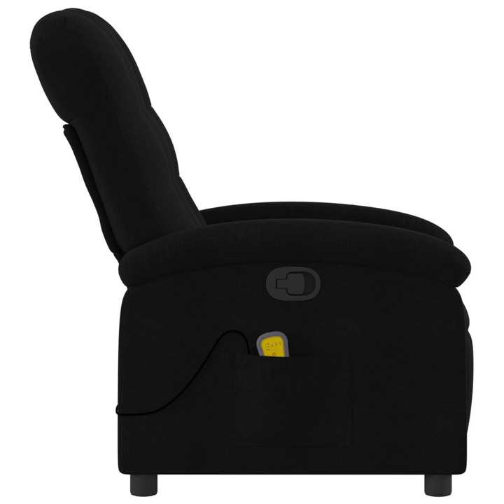 Massage Recliner Chair in Black Fabric - Premium  from Home Treasures - Just £203.99! Shop now at Home Treasures