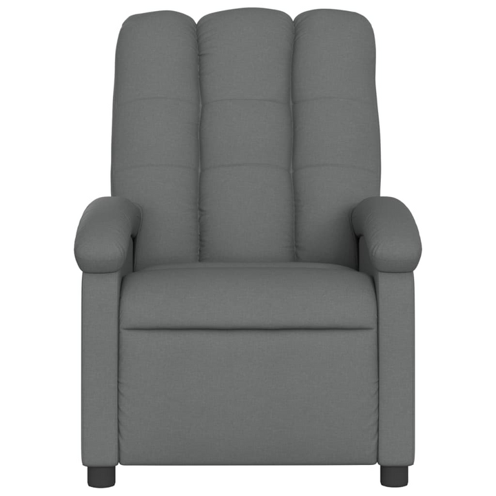 Ultimate Comfort Massage Recliner Chair in Dark Grey Fabric with Vibration Massage and Adjustable Footrest - Premium  from Home Treasures - Just £188.99! Shop now at Home Treasures