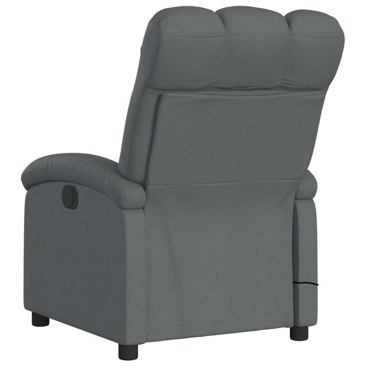 Ultimate Comfort Massage Recliner Chair in Dark Grey Fabric with Vibration Massage and Adjustable Footrest - Premium  from Home Treasures - Just £188.99! Shop now at Home Treasures