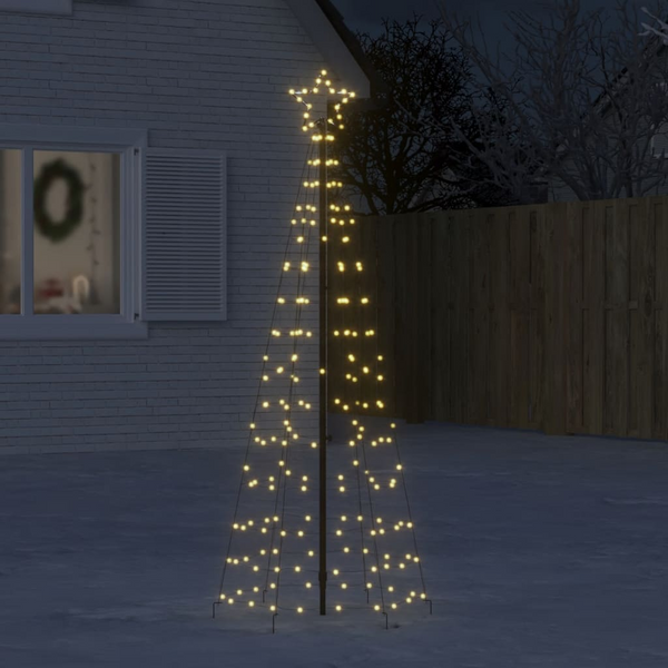 Christmas Tree Light with Spikes - 220 Warm White LEDs, 8 Lighting Effects, Outdoor & Energy-Saving - Premium  from Home Treasures - Just £39.99! Shop now at Home Treasures