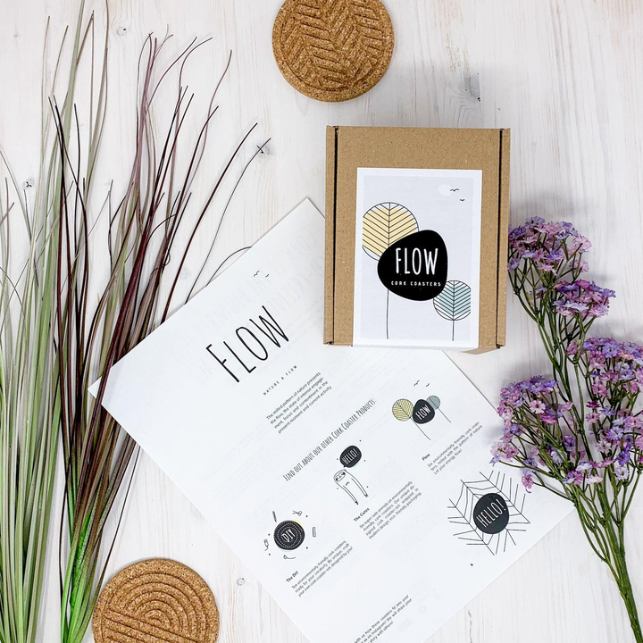 Cork Coaster Set of 6 - Eco-Friendly, Handcrafted Design | Perfect for Elegant Table Settings - Premium  from Home Treasures - Just £31.99! Shop now at Home Treasures