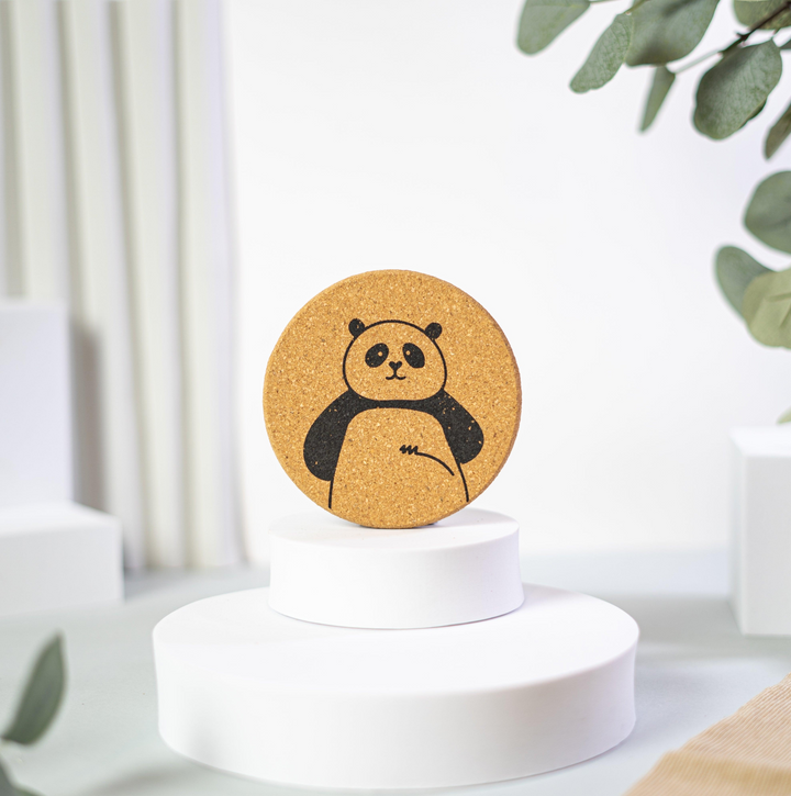 Cutes Cork Coasters - Set of 6 | Adorable Animal Designs - Llama, Panda, Kitten, Sloth, Bear, Rabbit - Premium  from Home Treasures - Just £33.99! Shop now at Home Treasures