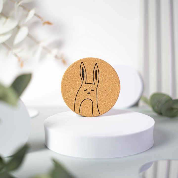 Cutes Cork Coasters - Set of 6 | Adorable Animal Designs - Llama, Panda, Kitten, Sloth, Bear, Rabbit - Premium  from Home Treasures - Just £33.99! Shop now at Home Treasures