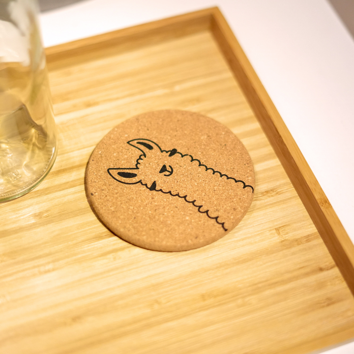 Cutes Cork Coasters - Set of 6 | Adorable Animal Designs - Llama, Panda, Kitten, Sloth, Bear, Rabbit - Premium  from Home Treasures - Just £33.99! Shop now at Home Treasures