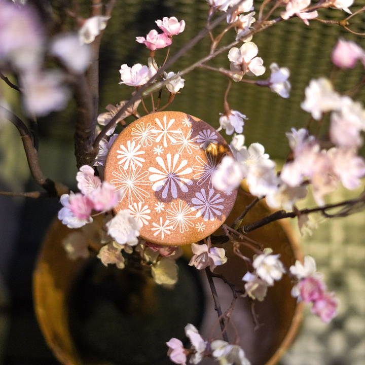 Elegant Floral Cork Coaster Set - Sustainable & Eco-Friendly - Ideal for Gifts & Home Decor - Set of 6 - Premium  from Home Treasures - Just £33.99! Shop now at Home Treasures