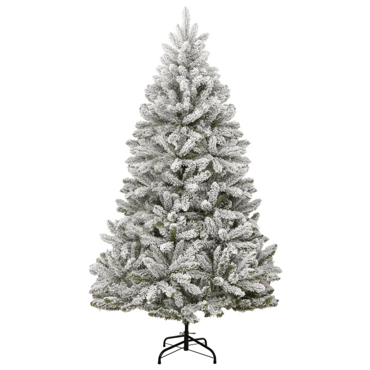 vidaXL 240 cm Artificial Christmas Tree with 300 LEDs & Ball Set - Hinged, Snow-Flocked, 8 Lighting Modes - Premium  from Home Treasures - Just £321.99! Shop now at Home Treasures