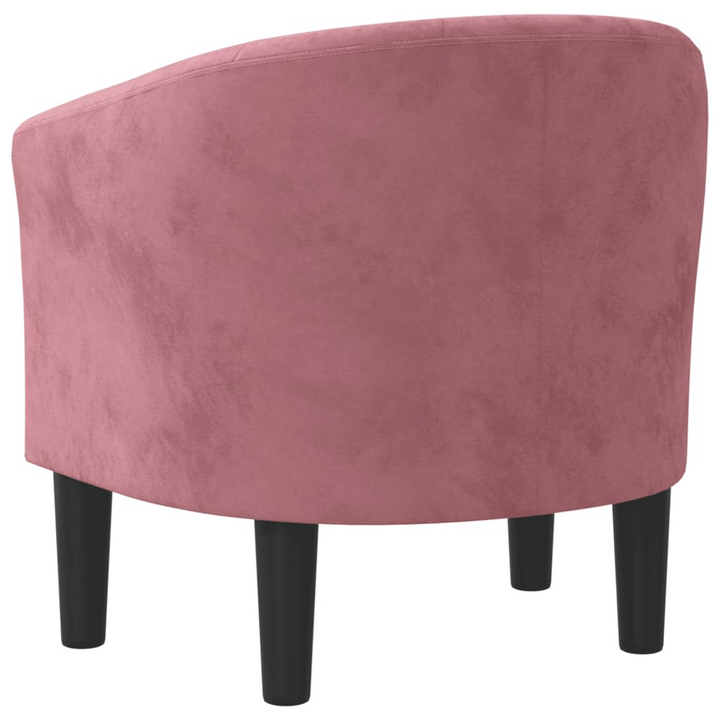 Pink Velvet Tub Chair - Elegant and Comfortable Accent Chair for Living Room, Bedroom, or Office - Premium  from Home Treasures - Just £178.99! Shop now at Home Treasures