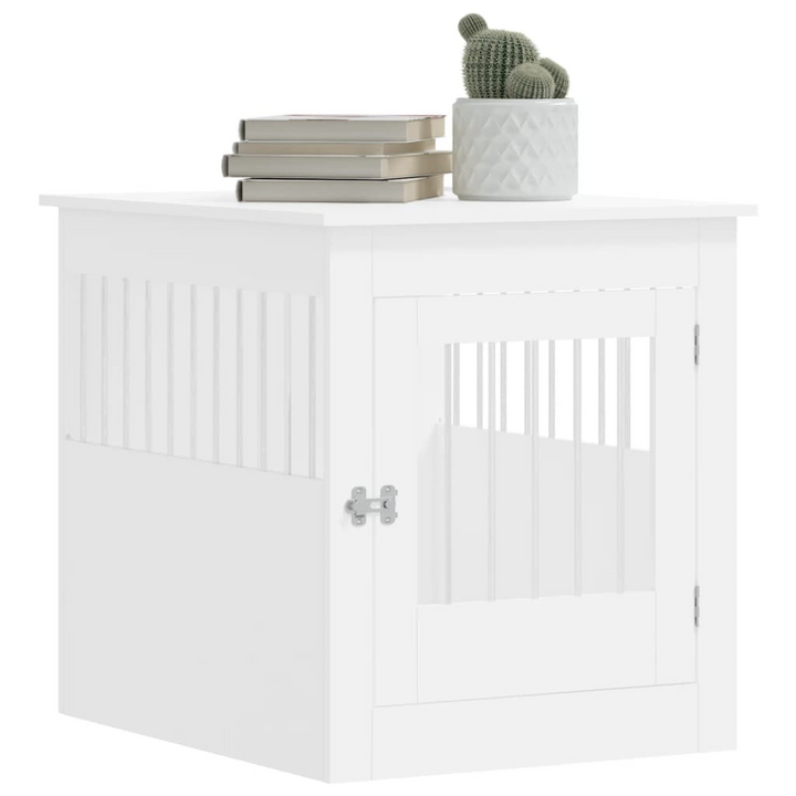 Dog Crate Furniture White 64.5x80x71 cm Engineered Wood - Premium  from Home Treasures - Just £98.99! Shop now at Home Treasures