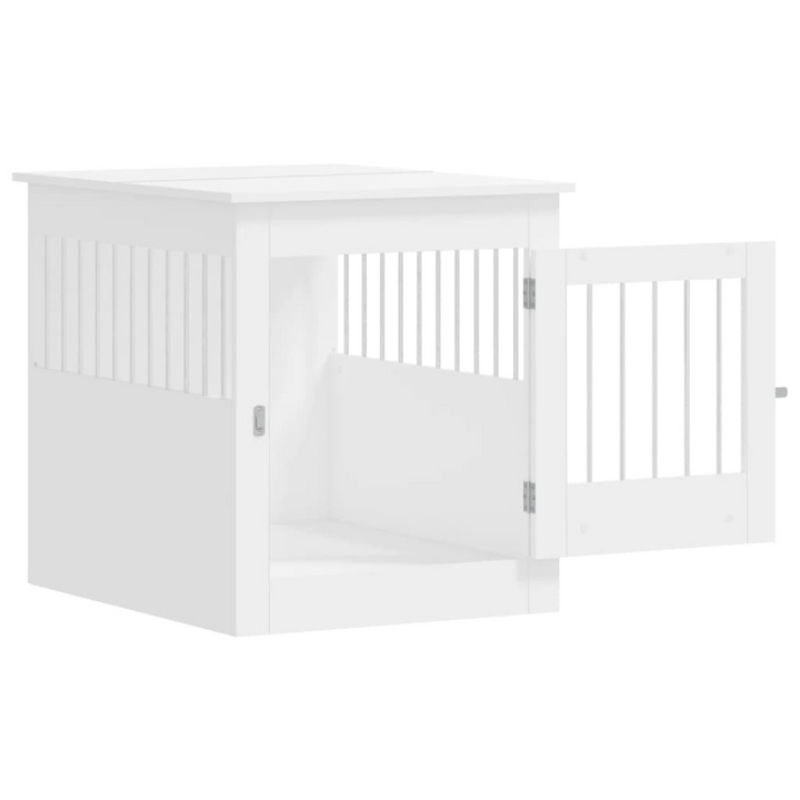 Dog Crate Furniture White 64.5x80x71 cm Engineered Wood - Premium  from Home Treasures - Just £98.99! Shop now at Home Treasures