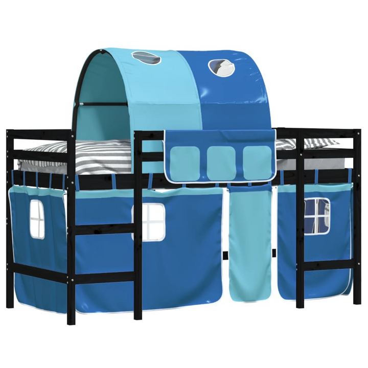 Kids' Loft Bed with Tunnel Blue 90x200 cm - Fun and Space-Saving Design - Premium  from Home Treasures - Just £234.99! Shop now at Home Treasures