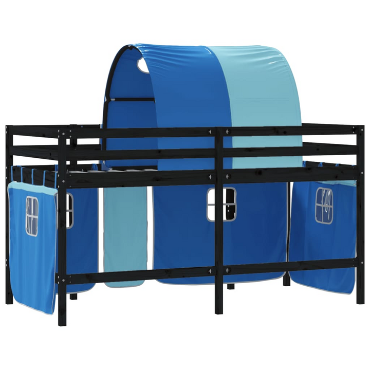 Kids' Loft Bed with Tunnel Blue 90x200 cm - Fun and Space-Saving Design - Premium  from Home Treasures - Just £234.99! Shop now at Home Treasures