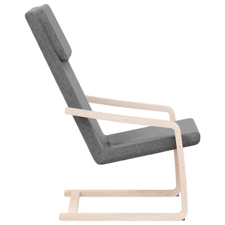 Fabric Relaxing Chair with Solid Birch Wood Frame in Dark Grey - Premium  from Home Treasures - Just £85.99! Shop now at Home Treasures