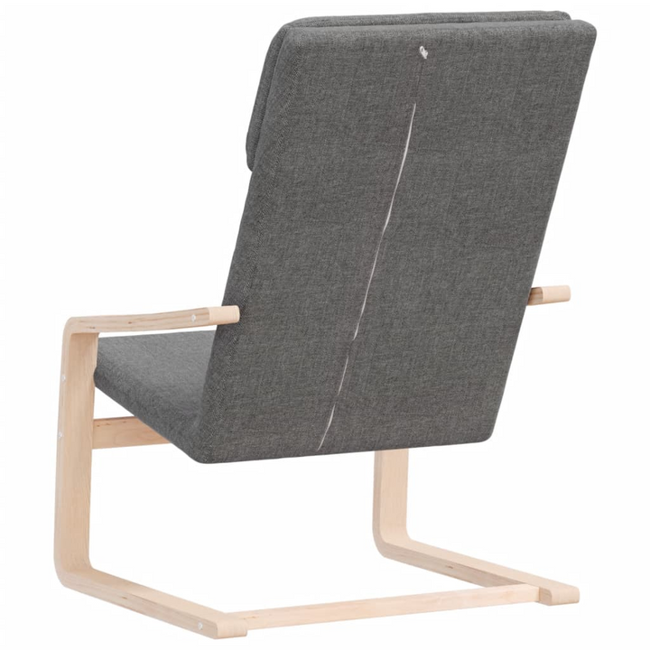 Fabric Relaxing Chair with Solid Birch Wood Frame in Dark Grey - Premium  from Home Treasures - Just £85.99! Shop now at Home Treasures