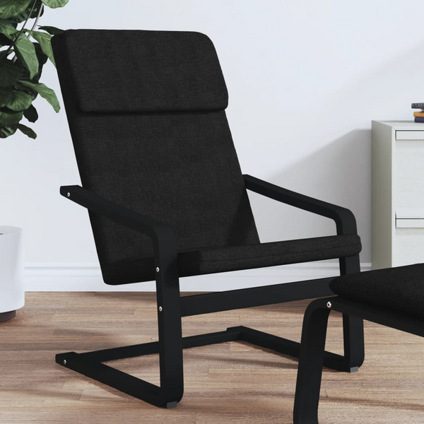 Relaxing Chair Black Fabric - Durable & Comfortable Seating for Home & Office - Premium  from Home Treasures - Just £99.99! Shop now at Home Treasures