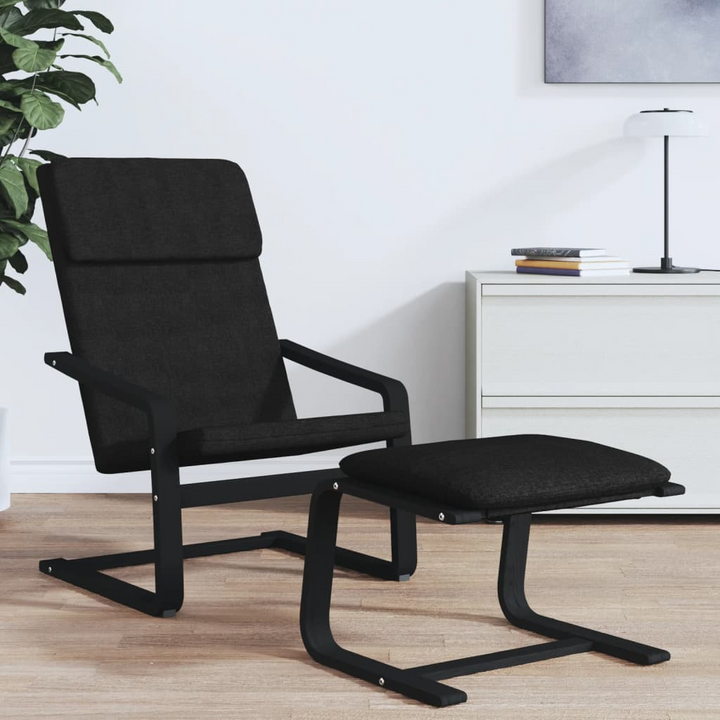 Relaxing Chair Black Fabric - Durable & Comfortable Seating for Home & Office - Premium  from Home Treasures - Just £99.99! Shop now at Home Treasures