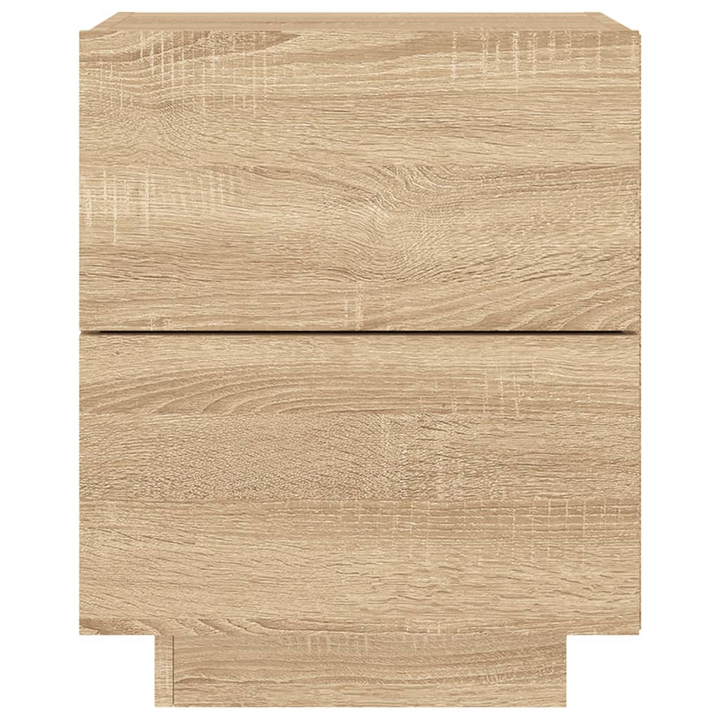 Stylish Bedside Cabinet with LED Lights - Sonoma Oak Finish | Engineered Wood | Modern Bedroom Furniture with Ample Storage - Premium  from Home Treasures - Just £67.99! Shop now at Home Treasures