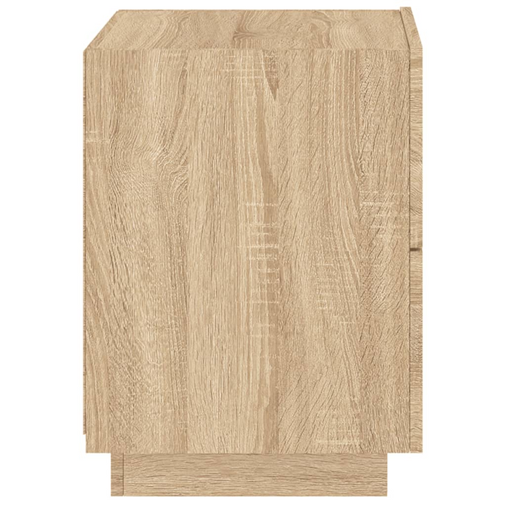 Stylish Bedside Cabinet with LED Lights - Sonoma Oak Finish | Engineered Wood | Modern Bedroom Furniture with Ample Storage - Premium  from Home Treasures - Just £67.99! Shop now at Home Treasures