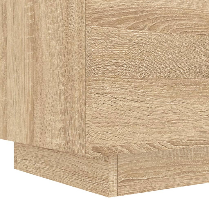 Stylish Bedside Cabinet with LED Lights - Sonoma Oak Finish | Engineered Wood | Modern Bedroom Furniture with Ample Storage - Premium  from Home Treasures - Just £67.99! Shop now at Home Treasures