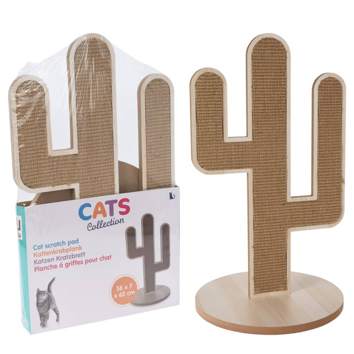 Pets Collection Cat Scratching Post Cactus Natural 35x34.5x62 cm - Premium  from Home Treasures - Just £48.99! Shop now at Home Treasures