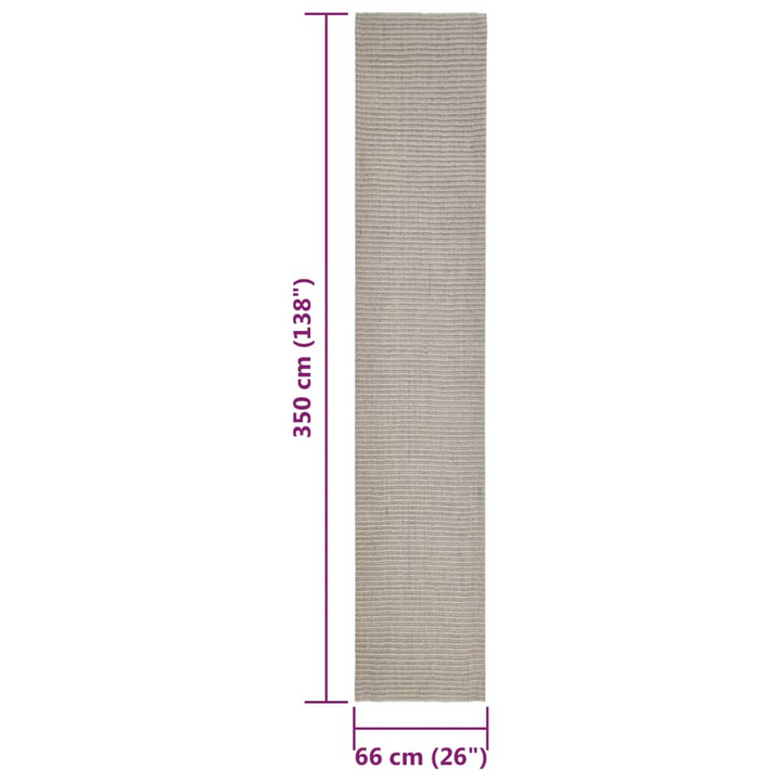 Natural Sisal Rug 66x350 cm Sand - Premium Quality, Durable & Versatile | Enhance Your Home - Premium  from Home Treasures - Just £104.99! Shop now at Home Treasures