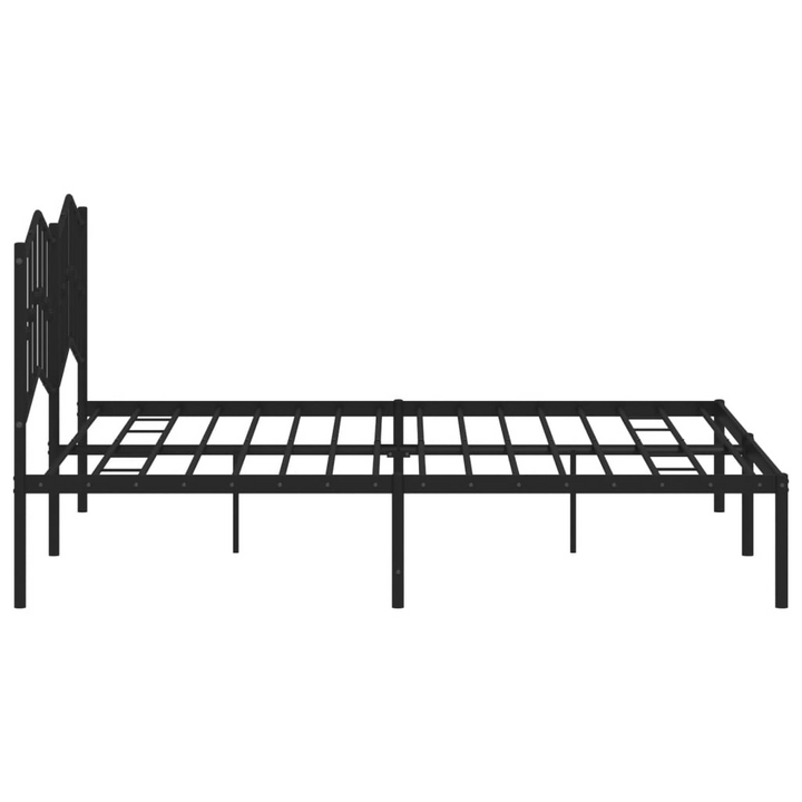 Classic Black Metal Bed Frame with Headboard - 183x213 cm | Elegant & Sturdy Design - Premium  from Home Treasures - Just £102.99! Shop now at Home Treasures