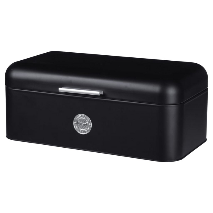 Stylish Matt Black Bread Bin | 2.5 L Capacity | Excellent Houseware | Modern Metal Storage Box - Premium  from Home Treasures - Just £45.99! Shop now at Home Treasures