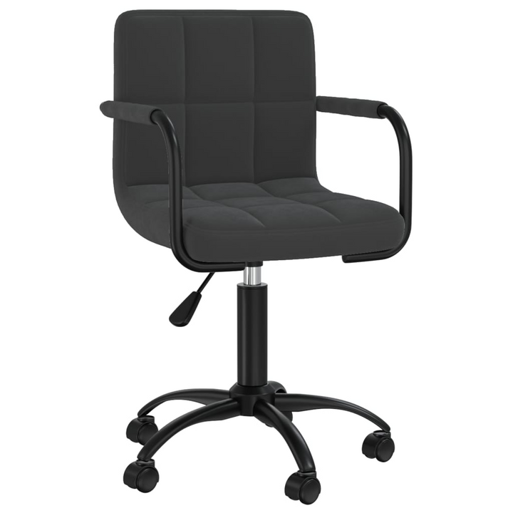 Luxurious Swivel Office Chair in Black Velvet - Stylish & Comfortable Seating - Premium  from Home Treasures - Just £85.99! Shop now at Home Treasures