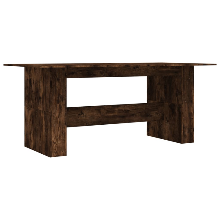 Smoked Oak Dining Table 180x90x76 cm - Engineered Wood, Modern and Elegant Design - Premium  from Home Treasures - Just £149.99! Shop now at Home Treasures