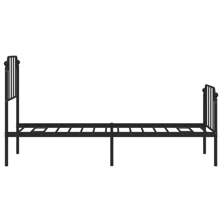 Small Single Metal Bed Frame - Elegant Black, Sturdy & Functional 75x190 cm - Premium  from Home Treasures - Just £63.99! Shop now at Home Treasures