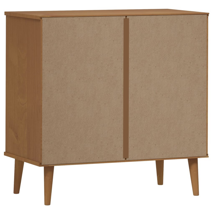 MOLDE Drawer Cabinet - 80x40x80 cm, Solid Pine Wood, Brown Finish | Stylish Scandinavian Design - Premium  from Home Treasures - Just £144.99! Shop now at Home Treasures