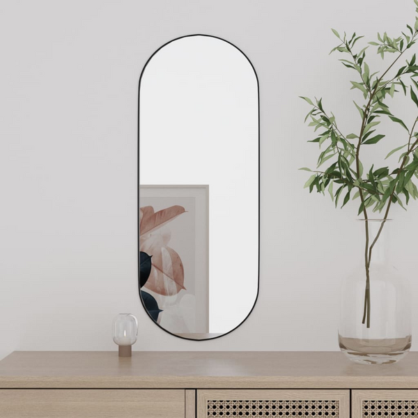 Wall Mirror 20x50 cm - Elegant Oval Glass Design, Perfect for Bathrooms and Living Spaces - Premium  from Home Treasures - Just £20.99! Shop now at Home Treasures