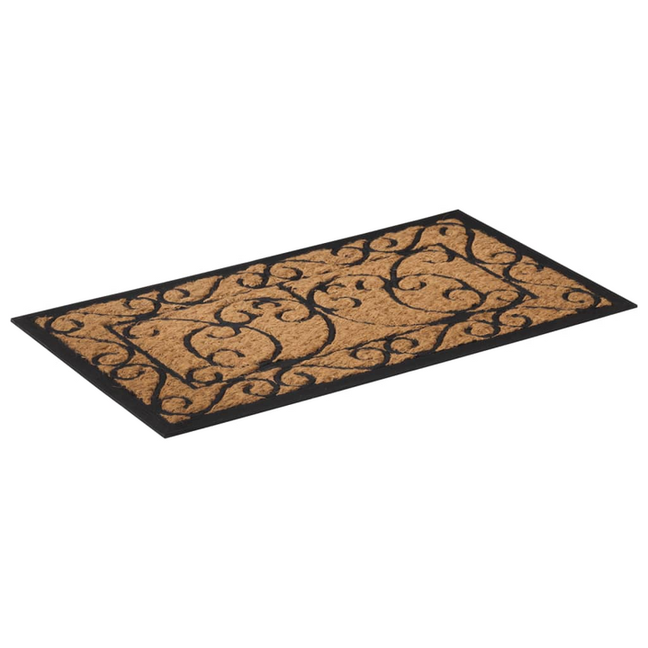 Rectangular Door Mat 45x75 cm - Durable Rubber & Natural Coir, Non-Slip, Easy to Clean - Premium  from Home Treasures - Just £17.99! Shop now at Home Treasures