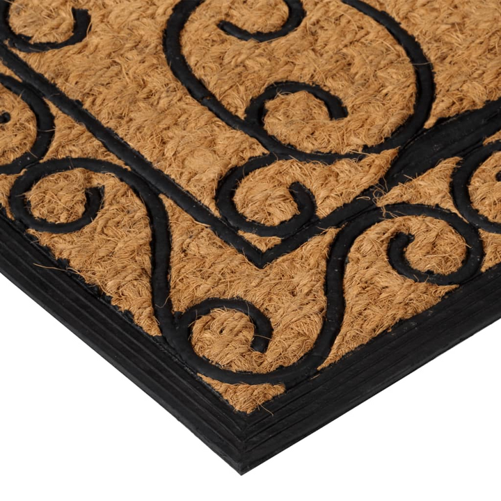 Rectangular Door Mat 45x75 cm - Durable Rubber & Natural Coir, Non-Slip, Easy to Clean - Premium  from Home Treasures - Just £17.99! Shop now at Home Treasures